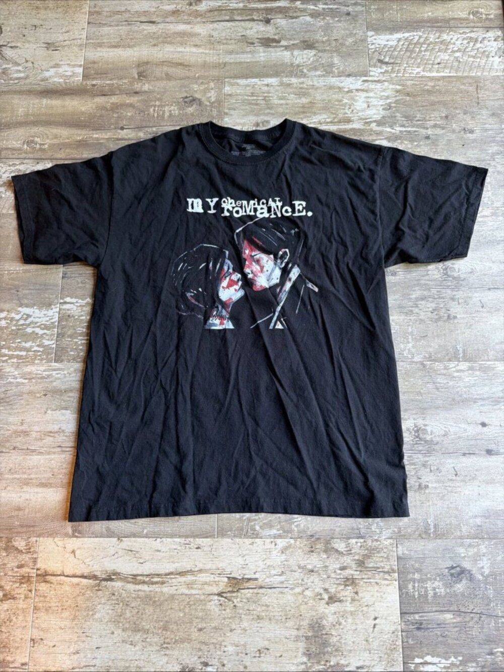 My Chemical Romance Adult Romance Three Cheers Black T Shirt Unisex 2XL